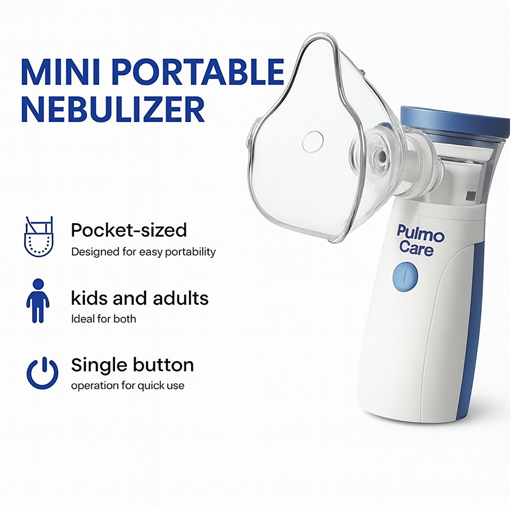 Portable Ultrasonic Rechargeable Mesh Nebulizer Machine
